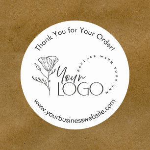 Sticker Rond Votre logo commercial promotionnel Offre d'entrepr