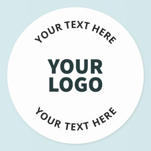 Sticker Rond Votre logo, conception, photo, œuvre d'art ou autr