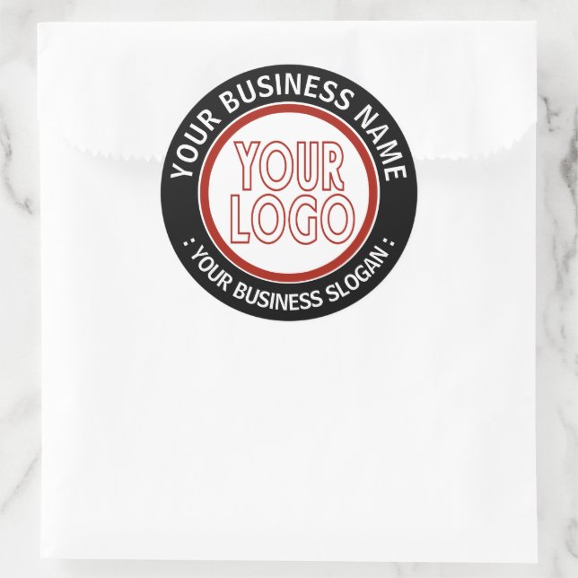 Sticker Rond Votre logo d'entreprise (Sac)