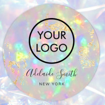 votre logo fausse opale iridescente