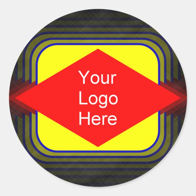 Sticker Rond Votre logo ici (Devant)