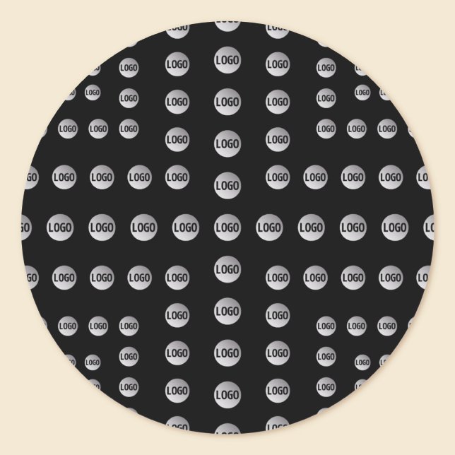 Sticker Rond Votre logo ou toute image | Motif moderne unique (Créateur téléchargé)