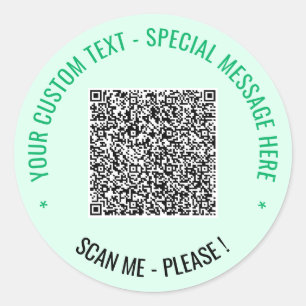 Sticker Rond Votre Modèle d'autocollant d'arrondi de texte pers