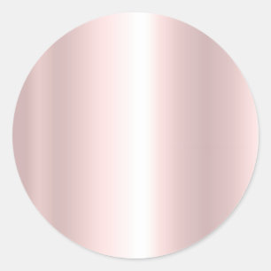 Sticker Rond Votre modèle élégant de texte personnalisé Rose Go