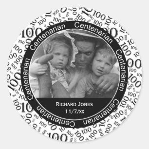 Sticker Rond Votre photo - commémoratif centenaire de