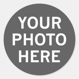 Sticker Rond Votre photo ici