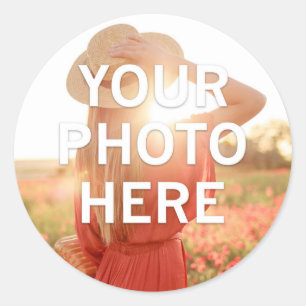 Sticker Rond Votre photo ici