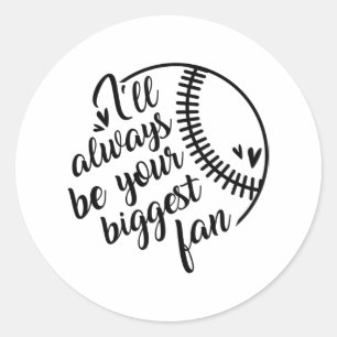 Sticker Rond Votre plus grande imprimante de base-ball