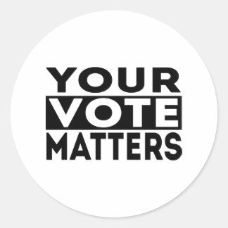 STICKER ROND VOTRE VOTE EST IMPORTANT