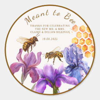 Sticker Rond Voulant Abee Honey Favoriser le mariage