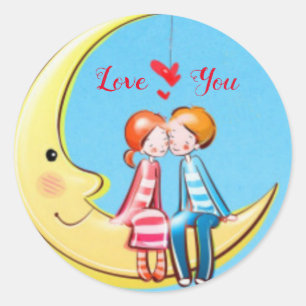 Sticker Rond Vous aimez