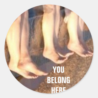 STICKER ROND VOUS APPARTENEZ ICI