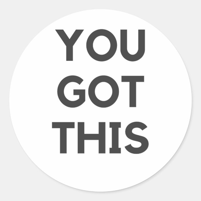 Sticker Rond vous avez compris (Devant)