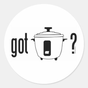 Sticker Rond Vous avez du riz ? (cuiseur)