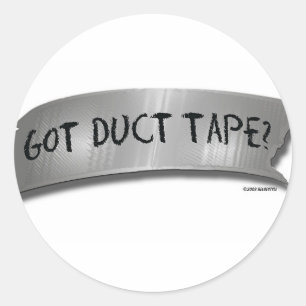 Sticker Rond Vous avez du ruban adhésif ?