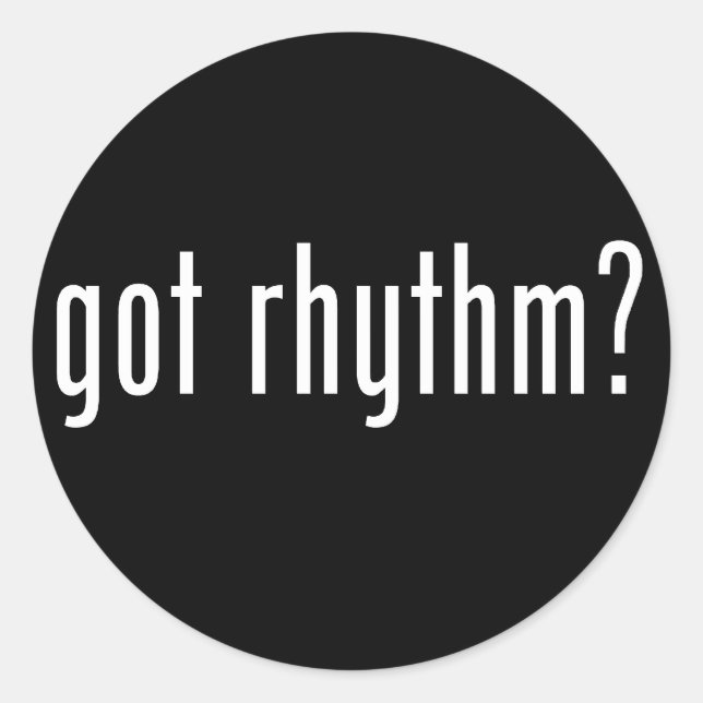 Sticker Rond Vous avez du rythme ? (Devant)