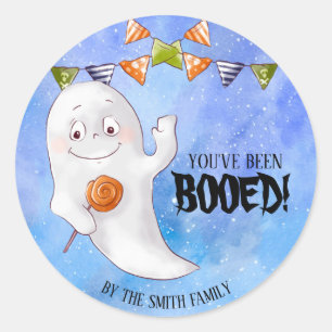 Sticker Rond Vous avez été réservé Halloween Classic Round Stic