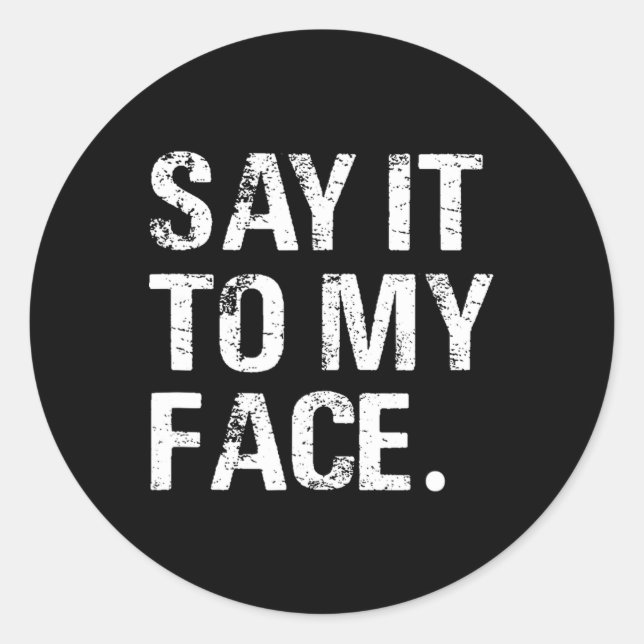 Sticker Rond Vous avez quelque chose à dire à mon visage Kamala (Devant)