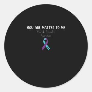 Sticker Rond Vous Comptez Pour Moi Prévention Suicide Sensibil