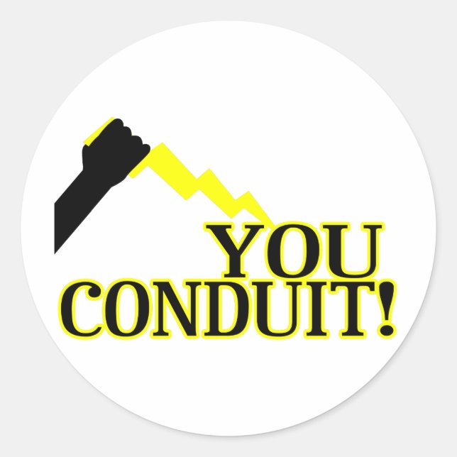 Sticker Rond Vous Conduisez (Devant)
