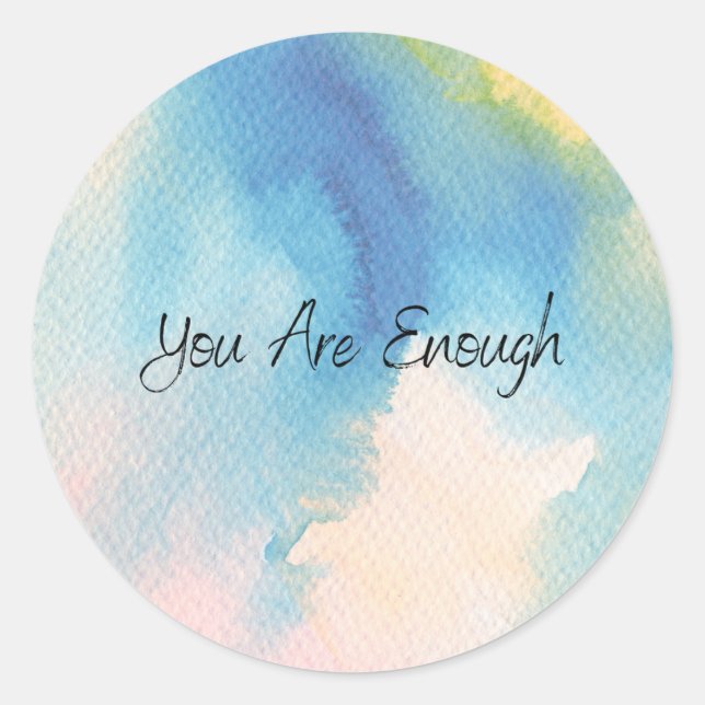 Sticker Rond vous êtes assez (Devant)