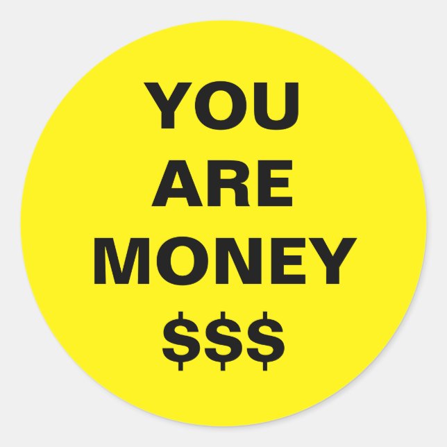 Sticker Rond Vous Êtes Inspirant En Argent (Devant)