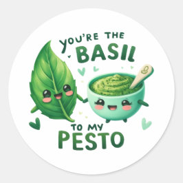 Sticker Rond Vous êtes la Basil de My Pesto -