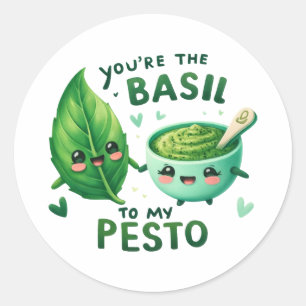 Sticker Rond Vous êtes la Basil de My Pesto -