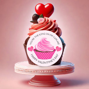 Sticker Rond Vous êtes l'Heureuse Sainte-Valentin de glace Cupc
