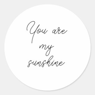 Sticker Rond Vous êtes ma motivation soleil soleil brillant de