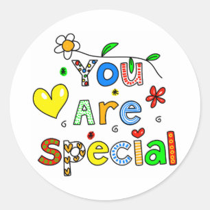 Sticker Rond Vous êtes spéciaux