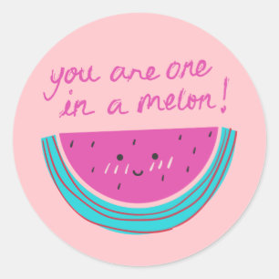 Sticker Rond Vous êtes un en melon