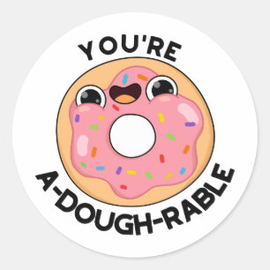 Sticker Rond Vous êtes un jeu de beignets amusant