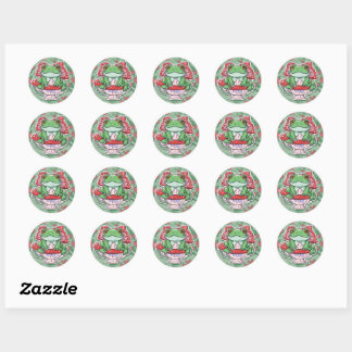 Sticker Rond Vous Jugez Silencieusement - Cute Frog Cottagecore