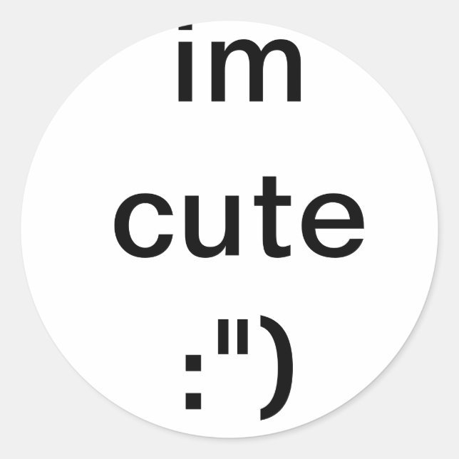 Sticker Rond Vous le savez (Devant)