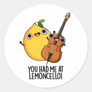 Sticker Rond Vous M'Avez Fait Boire Du Pun Au Citron-violoncell