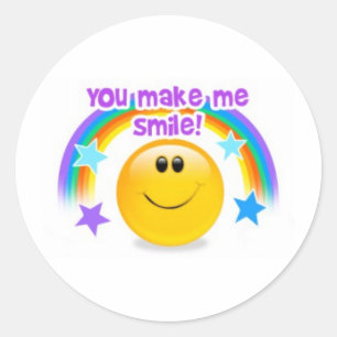 Sticker Rond vous m'incitez à sourire !