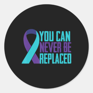 Sticker Rond Vous ne pouvez jamais remplacer la sensibilisation