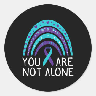 Sticker Rond Vous N'Êtes Pas Le Seul Suicide Sensibilisation Sa