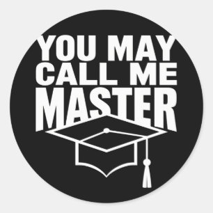 Sticker Rond Vous Pouvez M'Appeler Maîtrise Diplômée 2024