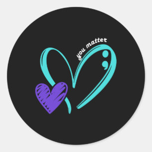 Sticker Rond Vous Problème Prévention Suicide Sensibilisation T
