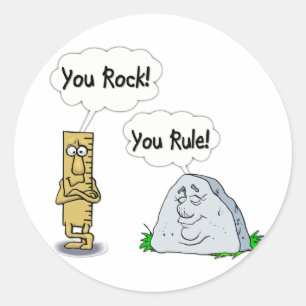 Sticker Rond Vous, Rocher, Vous Réglez