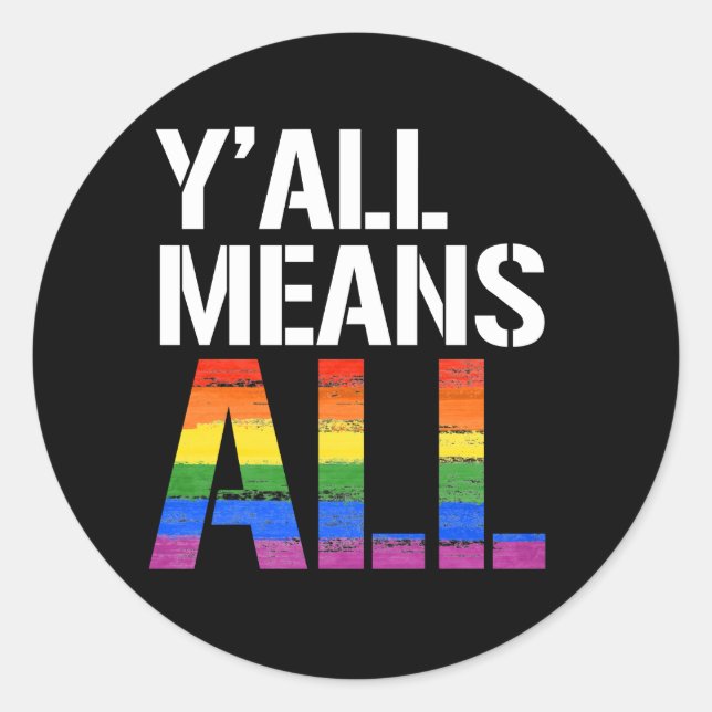 Sticker Rond Vous voulez dire tout (Devant)
