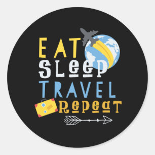 Sticker Rond Voyage