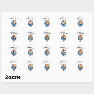 Sticker Rond Voyage Croisière Marchandises