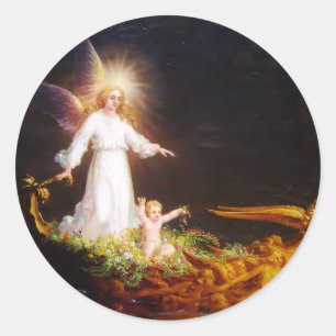 Sticker Rond Voyage de vie Enfance