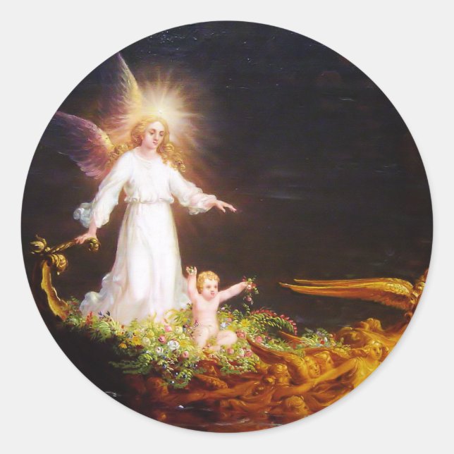 Sticker Rond Voyage de vie Enfance (Devant)