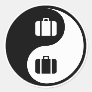 Sticker Rond Voyage de Yin Yang