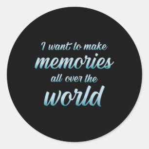 Sticker Rond Voyager Aventure Voyager Citations Citer Idée Cade