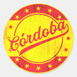 Sticker Rond Voyageur mondial - Cordoue, Espagne